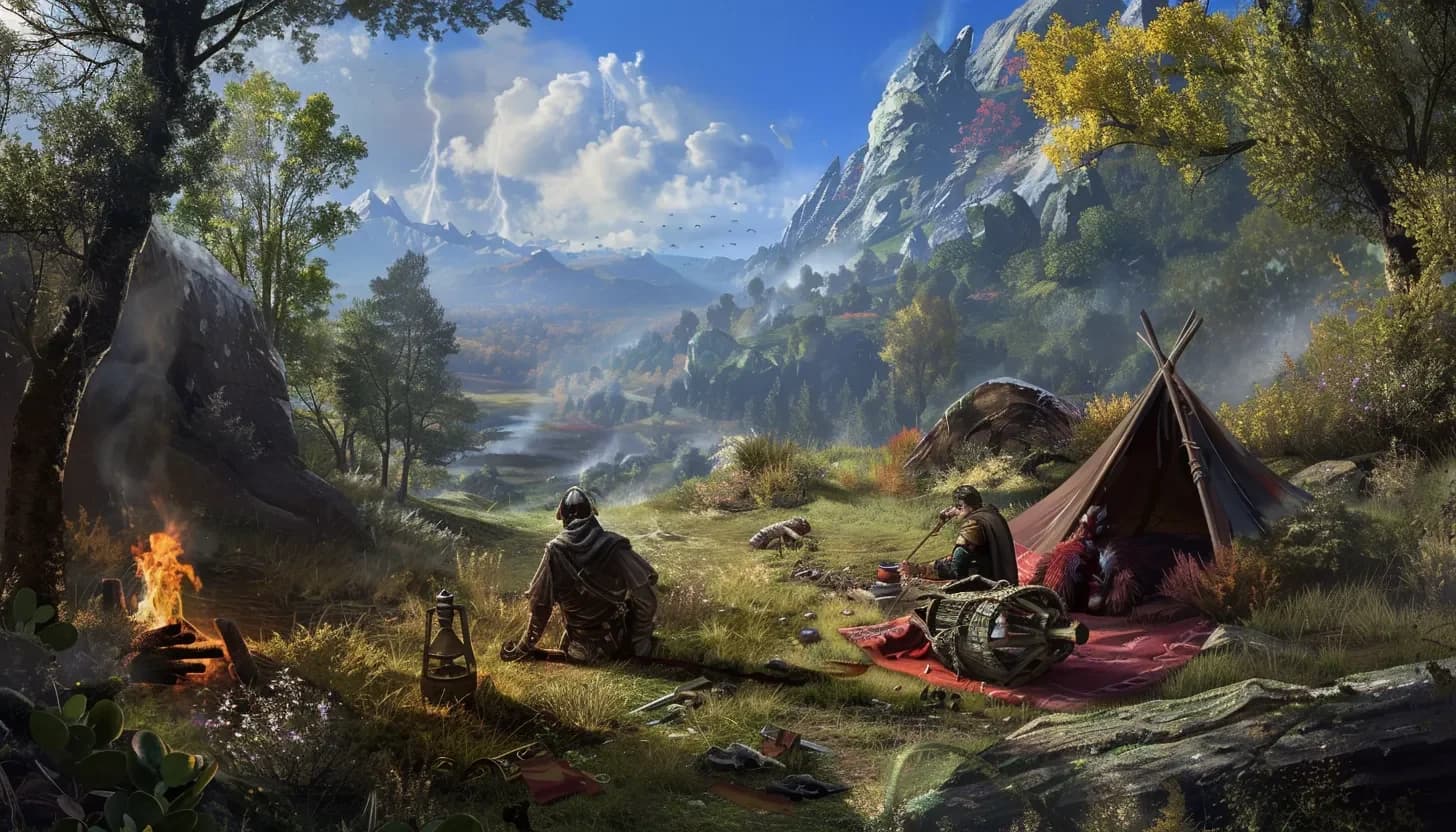 Explora el vasto mundo de Embervale en Enshrouded: un juego de rol de supervivencia image